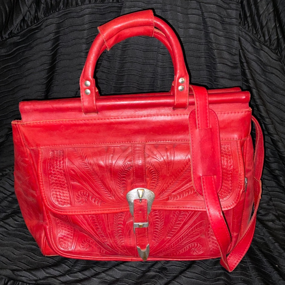 Leather Weekender